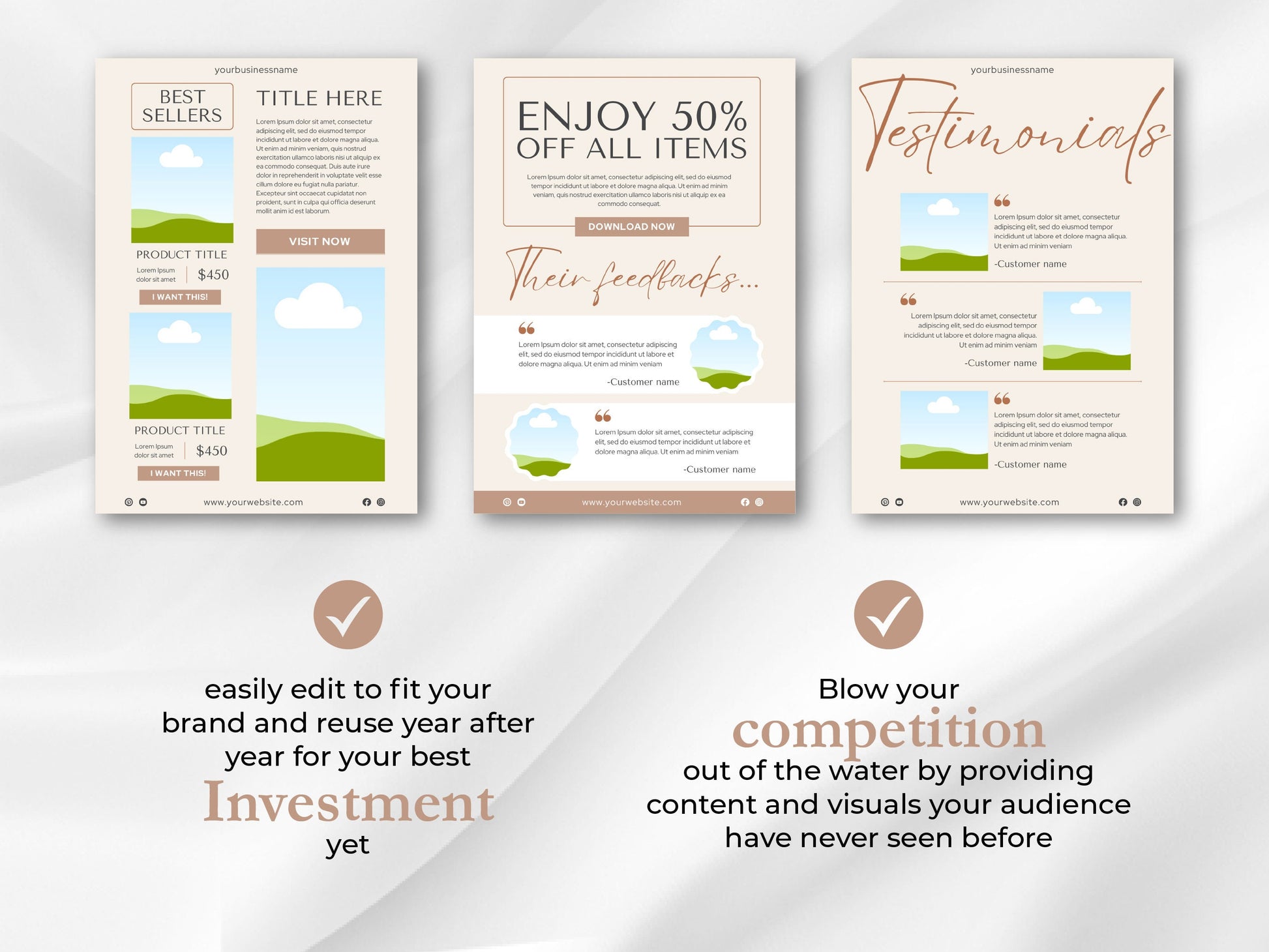 Email Marketing Canva Template, Newsletter Template Kit, Sales Email Template, Mailchimp email templates, Mailchimp Marketing Template
