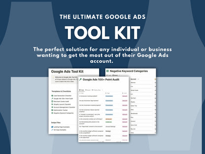 Google Ads Tool Kit (Notion Template)